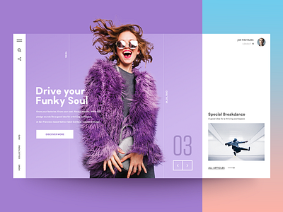 Daily UI "Pastel Wednesday" concept design graphics presentation product slider ui ux webdesign website