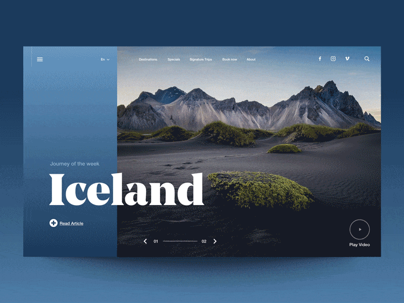 Daily UI "Iceland Issue"