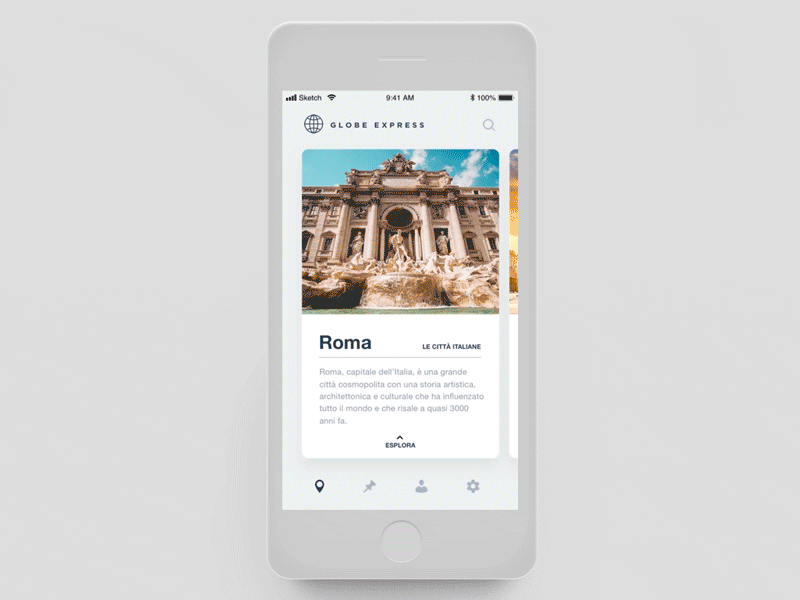 Daily UI "City Travel Mobile App"