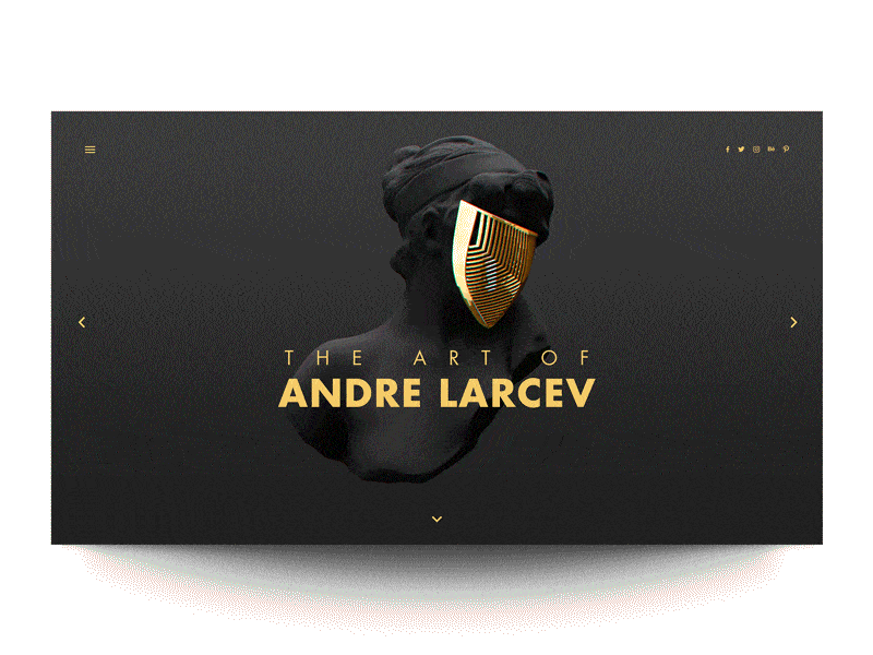 Daily UI "Gold is the new Black" animation concept exploration illustration interaction interface minimal motion parallax principle ui ux web webdesign website