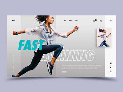 Daily UI "Text Integration Concept" animation concept design exploration header interaction interface motion nike parallax principle product typography ui ux web website