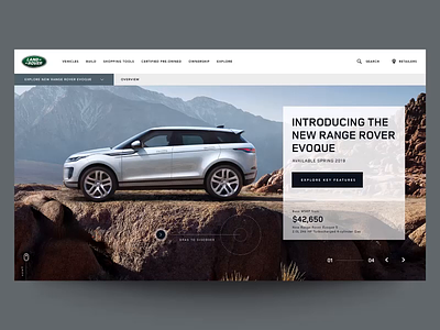 Daily UI "Another Parallax Concept" animation concept design exploration header interaction interface motion parallax principle product slider ui ux web webdesign website