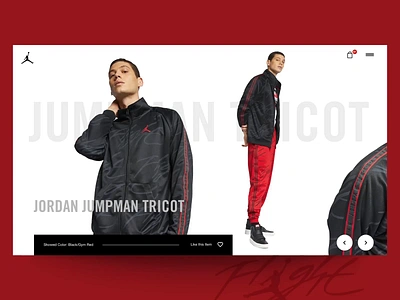 Daily UI "Jumpman" animation concept design exploration fashion header interaction interface jordan motion nike parallax principle slider ui ux web webdesign website