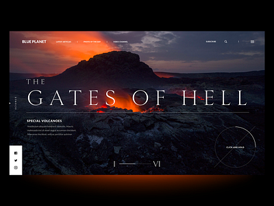 "Nature Magazine Concept" concept design exploration header interface minimal typography ui ux web webdesign website