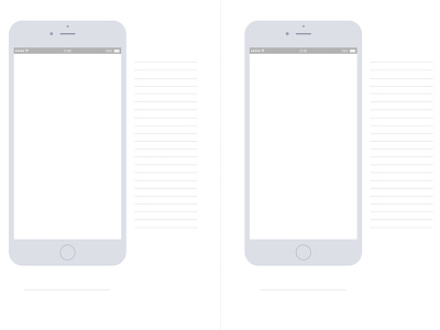 Template for sketching mobile UIs concept design ideation iphone mobile paper prototyping service design workflow