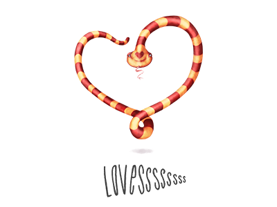 LOVESSSSssss heart love snake