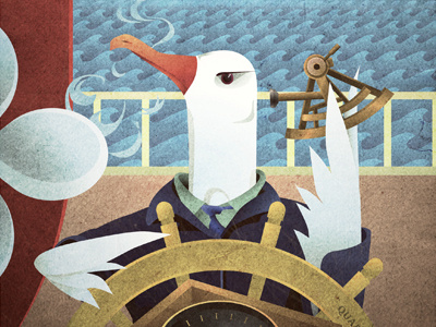 Albatross Quartermaster albatross alphabet animals illustration illustrator istockphoto quartermaster vector