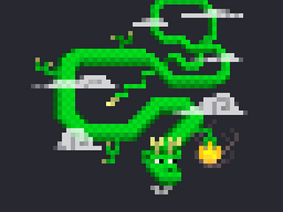 Pixel Celestial Dragon