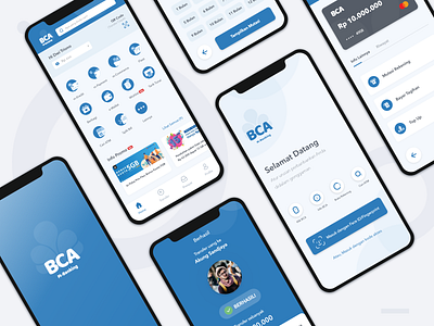 BCA Mobile Redesign Concept app bank bca concept design finance financing interface mbca redesign revamp ui ui design