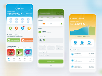 Jenius Application Redesign Concept apps bank cocreate concept design finance financing interface jenius redesign revamp ui ui design