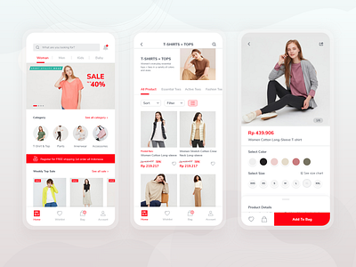 Uniqlo Application Redesign Concept app concept design ecommerce interface redesign revamp shop shopping ui ui design uniqlo