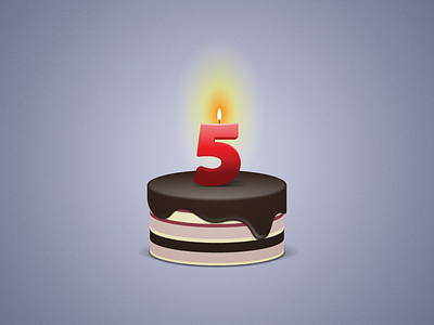 Opera 5th birthday icon version1