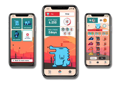 Moveme movement app for kids activity app design illustration ui ux