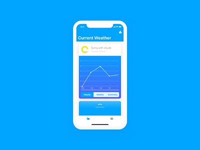 Weather app concept