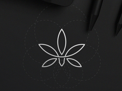 Marijuana + Antelope antelope grids lines logo logomark marijuana minimal symbol