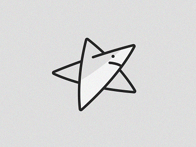 Stark logo fin fish logo logo design mark minimal shark star stark