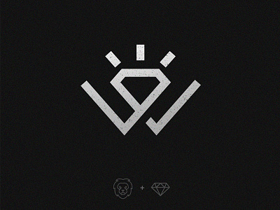 Lion diamond logo