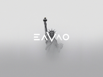 Eavao logo logo sharp text typography usa