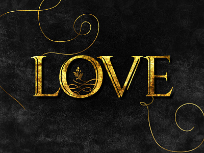 L says Love beuty dailychallenge design glitter gold gold foil heart illustration illustrator love lovecraft photoshop velvet