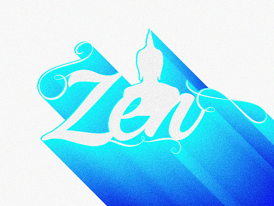 Z says Zen buddha colors creative dailychallenge design illustration illustrator peace photoshop serene serenity typo typography typography art vector zen