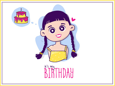 Birthday Love birthday cake creation creative creativity cutegraphicstyle design fun graphicdesign graphics happy happy birthday illustration illustrations illustrator love vector