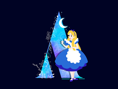 A for Alice! 36daysoftype alice aliceinwonderland creative cutegraphicstyle dailychallenge design graphic design illu illustration illustrator vector