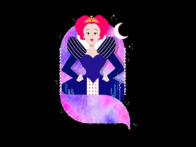 Q for Queen of hearts! creative cutegraphicstyle dailychallenge design illustration illustrator magical vector
