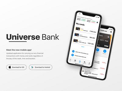 Universe bank account android app application bank card clean design figma ios light mobile mobile app ui ux vector