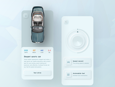 Appointment driving ui ux web 新拟态