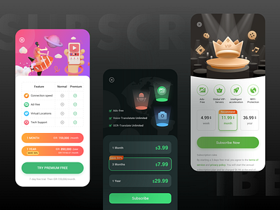 Subscribe app design illustration ui ux web 应用 插图 设计