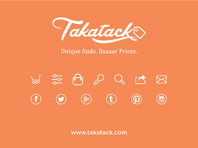 Takatack Logo & Icons ecommerce icons line logo online shopping social store