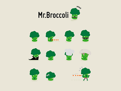 Mr Broccoli broccoli character food green little tree tree vegetable