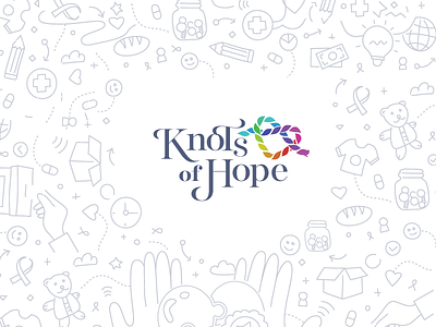 Knots of Hope autism charity doodle heart hope illustration knots rainbow