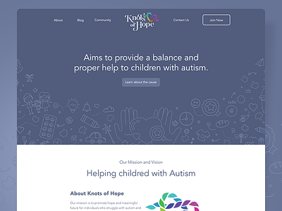 Knots Of Hope Website autism charity hope knots website