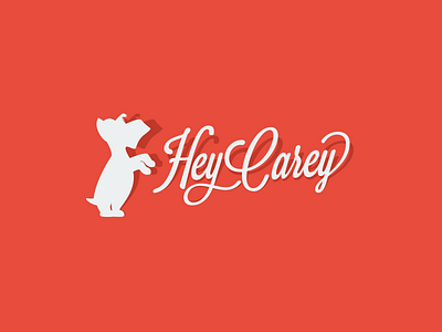 Hey Carey dog logo pet schnauzer type