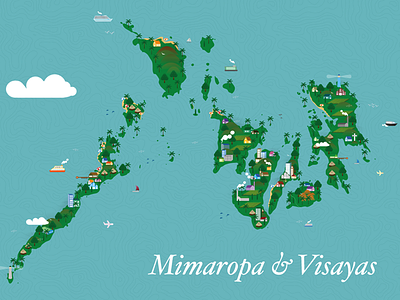 Mimaropa & Visayas Map cebu map mimaropa palawan philippines visayas