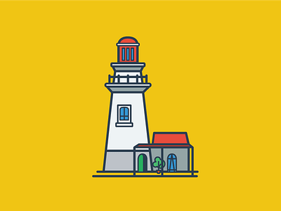 Lighthouse In Naidi Hills basco batanes lighthouse line yellow