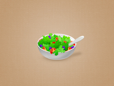 Salad fruits icon salad vectors vegetables