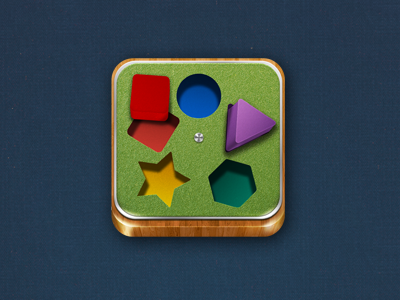 Playground app children icon ipad iphone playground shapes