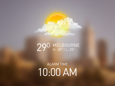 Melbourne Weather android app cloud ios ipad iphone melbourne sun weather