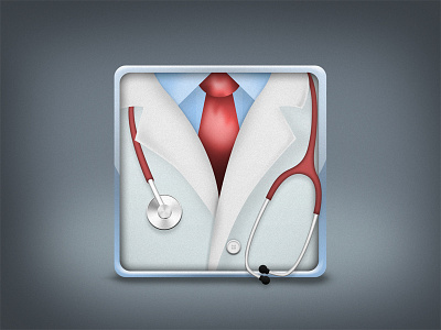 Doctor App app doctor icon iphone medical neck stethoscope tie