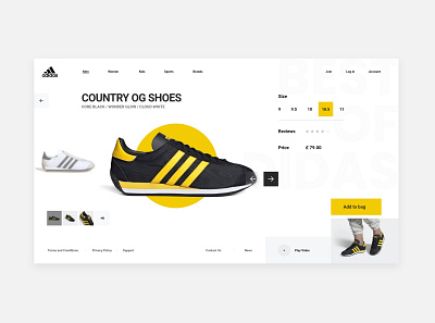 Adidas Product Explorer app concept design interface photoshop sports ui ux