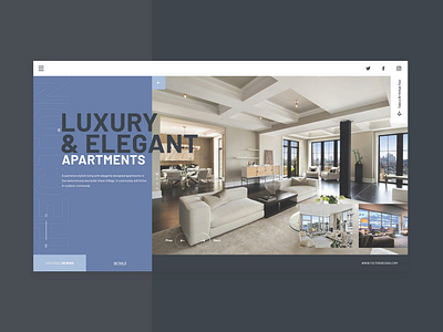 UI Exploration abstract app appartment blue concept design interface luxury rent ui userinterface ux xd