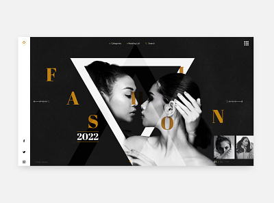 Fashion Trend UI 2021 #3 app concept contrast dark design interface photoshop product slick typogaphy ui ux xd