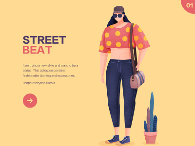 Street girl 01 illustration