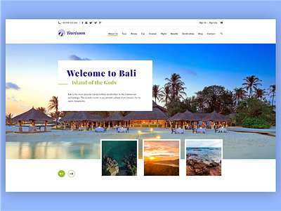 Tourisoon - Travel & Booking Theme ui uxui webdesign