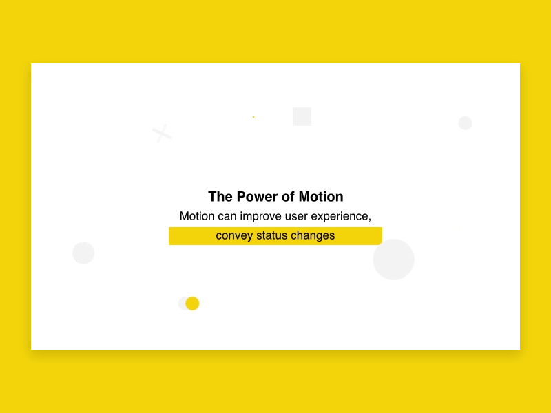 The Power of Motion animation clean design geometric interaction motion ui ux