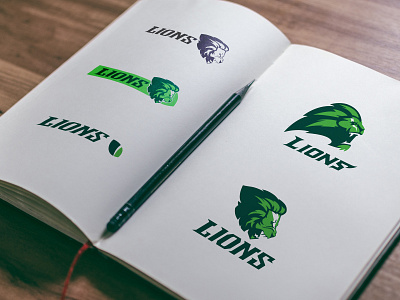 Go Lions american football branding creative design icon lion lion head lion king lion logo logo sketch sport sport branding sport logo vector