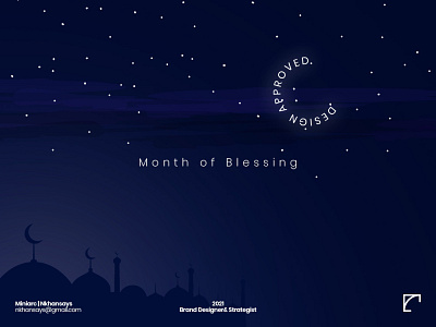 Ramadan Kareem | Month of Blessing designers graphic design nkhansays poster ramadan kareem ramadhan ramzan wishing