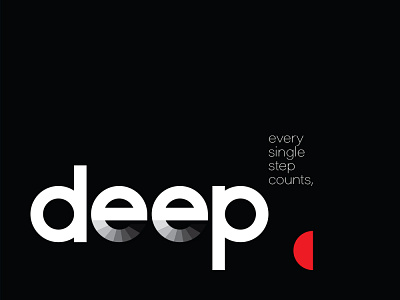 Deep Minimal Poster creative ad creative ideas design design inspiration inspiration logo minimal poster poster poster design wordmark